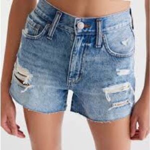 Aeropostale High Rise ‘90s Cut-off Denim Shorts Sz 0